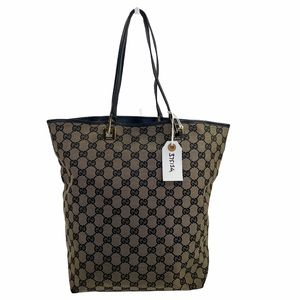 Gucci Shoulder bag GG navy blue canvas